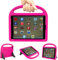 TrendGate Coque pour iPad 9,7 2018/2017 iPad 6e/5e génération - Housse légère Antichoc pour iPad avec poignée et béquille pour Tablette iPad Air/iPad Air 2/iPad Pro 9,7 - Rose