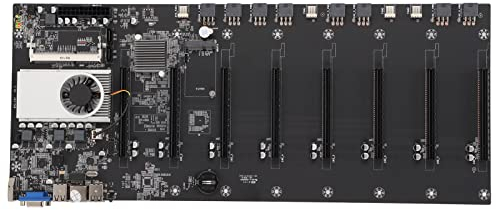 Placa Base de Minería BTC T37, para IntelCore para Pentium para Procesadores de la Serie CeleronLGA1155 con Interfaz 8xPCIE16X VGa HDMI Compatible con Placa Base DDR3 MSATa
