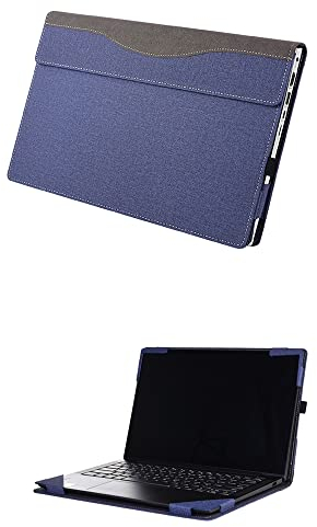 XJchen 14-EB Schutzhülle für HP EliteBook 725 820 830 G3 G4 ProBook x360 435 G7 G8 G9 G10 Chromebook 14ct-cd 35,6 cm (14 Zoll), PU-Leder, Blau