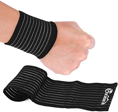 Muñequera, Muñequera, Protector de Muñeca, Compresión de Muñeca Soporte Elástico de Nailon Brazalete de Protección Ajustable