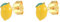 Ohrringe Sterling Silber, 925 Silber Mango Ohrstecker Gold