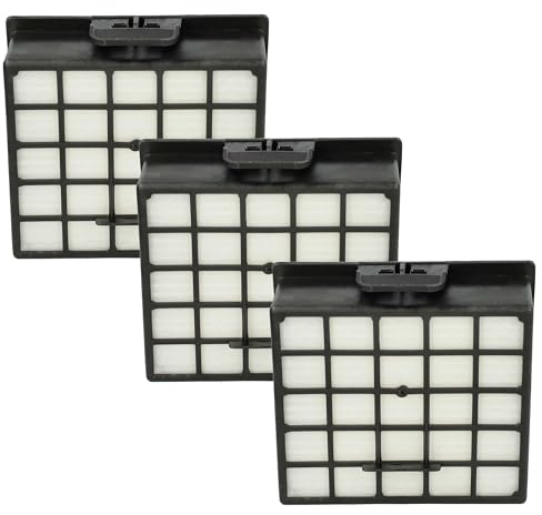 vhbw 3x Staubsaugerfilter kompatibel mit Bosch BSG 61831/02, BSG 61831/03, BSG 61832/02, BSG 61832/03 Staubsauger - HEPA-Filter Schwarz Weiß