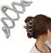 Silver Large Metal Claw Clips - Strong Hold Vintage Clamp Non-slip Hair Catch Barrette Hairpins Accessories for Women and Girls With Thin or Thick Hair