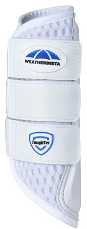 WeatherBeeta Tough-Tec Mesh Brushing Boots, White/White, Medium