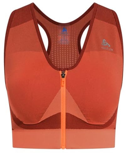 Odlo Damen Sport BH SEAMLESS HIGH SUPPORT, live wire - cinnabar, M