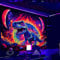QGHOT Dinosaurier-UV-Wandteppich, Dino-Wandkunst für Jungenzimmer (203,2 x 152,4 cm)