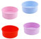Eidoct Silicone Cake Tins for Baking - 4 Pcs Round 6 Inch Non-Stick Pan Molds Set - Mixed Colors for Layer, Rainbow, and Chiffon Cakes - Party Kitchen
