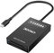 Caruba 2 in 1 Cardreader XQD + SD USB-C - Schnelle Dateiübertragung für Fotos und Videos - Windows & Mac Kompatibel