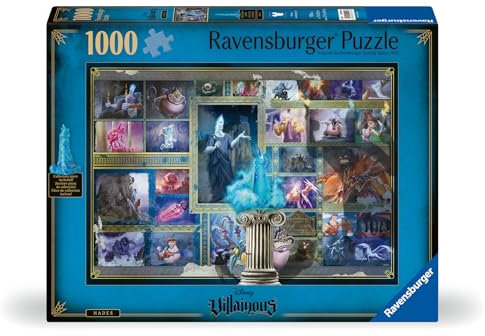 Ravensburger Disney Villainous: Hades und Figur, 1000 Teile Puzzle für Erwachsene - 12001116 - Handwerkliches Werkzeug, Made in Germany, jedes Teil zusammen