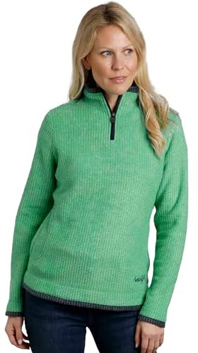 Weird Fish Beye 1/4 Zip Grid Fleece Grass Green Size 18. (Jumper/Sweater/Fleece)