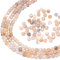 PH PandaHall 318 Stück Natürliche Stein Perlen 2 Stränge Mondstein Abstandsperlen Mondstein Stein Perlen 2mm Facettierte Kugel Facettierte Lose Edelstein Perlen Für Halskette Armband Yoga Schmuck