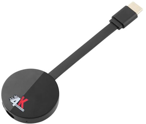 RéCepteur D'Affichage sans 4K, Adaptateur D'Affichage WiFi Compatible 5G + 2.4G, Clé TV pour Android/iOS/