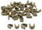 QUARKZMAN 40Pcs Embouts de Curseur à Glissière - #3#5 Forme en U pour Arrêter les Fermetures Éclair des Sacs, Manteaux, Vestes, Ton Bronze (20 Pièces de Chaque Taille)