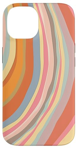 Groovy Pastell Design Retro Aesthetic Hülle für iPhone 14