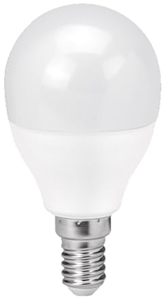 Bright Source Non-Dimmable Opal Frosted LED Golf Ball Bulb, 4.8W, 470lm, E14 Small Edison Screw, 3000K Warm White