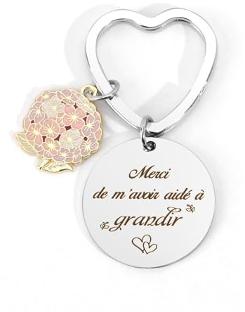 Kzikbxh Cadeau de Noël pour Nounou, Porte-Clés Idée Cadeau de Fin d'Année pour Institutrice, Maitresse et Assistante Maternelle, Remerciement pour l'École et la Crèche