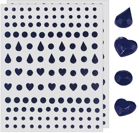 Nero viso gemme strass strass carnevale tatuaggi cosplay costume sirena gemme rave carnevale strass per bambini Face art gemme adesivi (H)