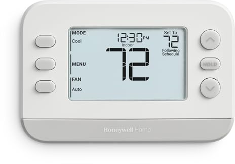 New! Honeywell Home Programmable Thermostat, Conventional/Heat Pump Compatibility, Flexible Schedule, X2P, White, RTH22B