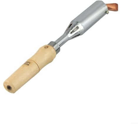 ZAMETTER Electric Soldering Irons 300W Curved Head Electrics Soldering Iron Heavy Duty Copper Tip Electric Solderings Iron with Wooden Handle for Electronics Projects Metal Work Jewelry Making