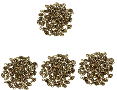 DOITOOL 200 Stck. Weihnachtsanhänger Vintage Legierung Charms für DIY Schmuckherstellung Halskette Armband Basteln Zubehör in Antik Messing