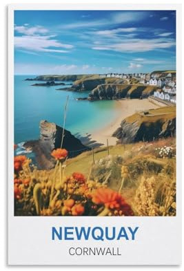 1000 Piece Jigsaws，Newquay Cornwall Challenging Difficult Puzzle Educational Game JigsawPuzzles Gifts for Adults 38x26CM