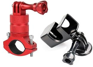 YLGOZFM Soporte de Metal 2 en 1 para Bicicleta montaña y Marco Protector cámara Bolsillo para dji Pocket/OSMO Pocket Gimbal(Red)