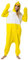 Katara 1744 - Küken Kostüm-Anzug Onesie/Jumpsuit Einteiler Body für Erwachsene Damen Herren als Pyjama oder Schlafanzug Unisex - viele Verschiedene Tiere