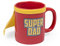 thumbs Up! - Super Dad Mug - Tasse Céramique avec une cape de super-héro - rouge / jaune - 350ml - 1001744