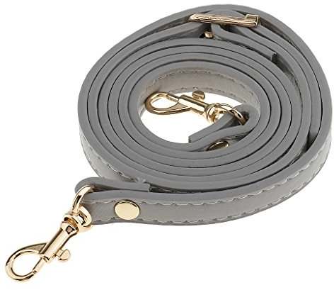 Sharplace Frauen Leder Schulterriemen Trageriemen, Verstellbarer Schultergurt, Tasche Schultergurte Gurt Riemen für Geldbörse Handtaschen, Ersatz Crossbody Bag Strap Tragegurt Umhängegurt, Grau