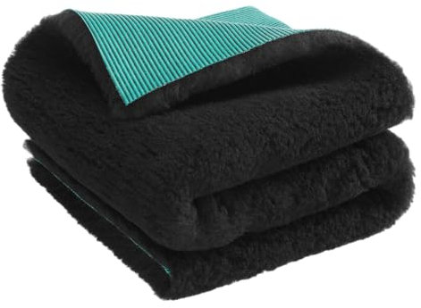 Medbed Premium - Die medizinische Hundedecke: rutschfest, feuchtigkeitsabsorbierend, atmungsaktiv und waschbar (100x140 cm, Schwarz)