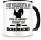Samunshi® Tasse Eichhörnchen Deko mit Spruch Geschenke Geburtstag Kaffeebecher Kaffeetasse Becher H:95mm/D:82mm schwarz
