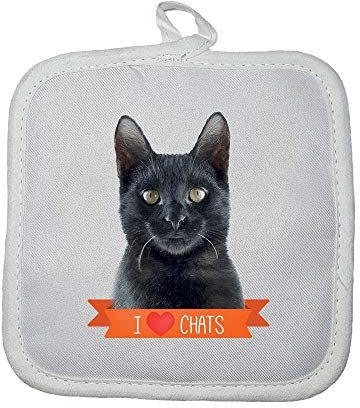 Mygoodprice Topfhandschuh, Katze, Schwarz