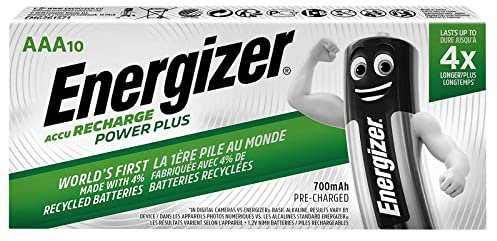 Energizer Recharge Power Plus AAA 700 mAh (par 10)