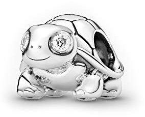 FGT Ciondolo a forma di tartaruga portafortuna, compatibile con braccialetti Pandora Moments, in argento Sterling, a forma di tartaruga marina, regalo per donne, ragazze, nipote, figlia, festa della