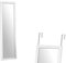 GICOS IMPORT EXPORT SRL Specchio Rettangolare da Porta e da Parete in Legno Colore Bianco 36 * 1,5 * 126 cm NOF-772245