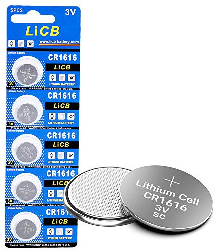 LiCB CR1616 Battery,Long-Lasting & High Capacity CR1616 Lithium Batteries,3 Volt Coin & Button Cell (5-Pack)