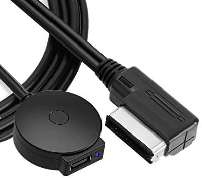 WXFEXIA Bluetooth AMI MMI Aux Adapter, Media Music Interface Audio Kabel Kompatibel mit Mercedes Benz C E A B G SLK CLS GLK SL Klasse 2011-14 mit COMAND-APS NTG4.5