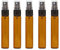10 Pièces Verre Ambré Flacon Vaporisateur Vide Bouteille Spray Bouteille de Pulvérisation pour Parfums Cosmétiques 10ml