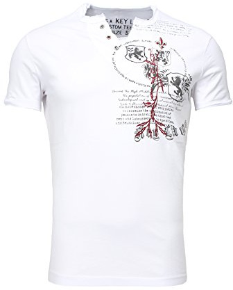 KEY LARGO Herren Weapon Button T-Shirt