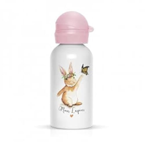 Label Tour Trinkflasche Wasserflasche ''Mon Lapin''
