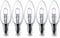 E14 42W Halogen Candle Light Bulbs, Small Edison Screw Bulb (SES) 2700K Warm White Dimmable Pack of 5