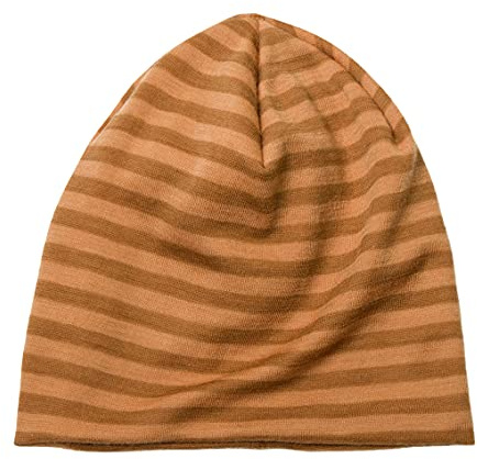 Joha Baby Kinder Jungen Mädchen Mütze Merino-Wolle, Größe:45, Farbe:Copper Stripe
