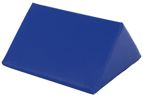 ATC Handels GmbH Beinlagerungskissen Dreieck in den Maßen 45cm x 35cm x 16cm, in 5 erhältlich - Entlastungskissen - Kunstlederbezug - Entspannung - Armlagerungskissen (blau)