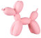 Modern Skulptur Dekofigur Ballon Hund Harz Statue, Kunst Ballon Hund Tier Statue Dekofigur Tischdeko, Kreativität Harz Ballon Hund Handwerk Geschenk Für Desktop Wohnzimmer Kuchen Bäckerei (Rosa)