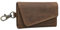 STILORD 'Tinus' Schlüsseletui mit Karabinerhaken Leder Vintage Kartenetui Lederetui mit Kartenfach RFID Schlüssel Organizer Schlüsselanhänger aus Echtleder, Farbe:mittel - braun