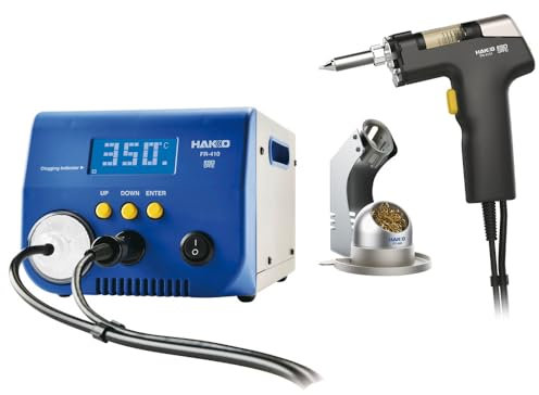Hakko Entlötstation FR-410 FR 410-70 Leistungsaufnahme: 190 W/Temperaturbereich: 330-450 °C/Temperaturstabilität: +/-5 °C/Unterdruck: 80 kPa/Saugleistung: 15 l/min