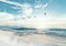 decomonkey Fototapete Meer Vögel 450x315 cm XXL Design Tapete Fototapeten Vlies Tapeten Wandtapete Moderne Wand Schlafzimmer Wohnzimmer Natur Strand Landschaft Himmel Sonne Blau