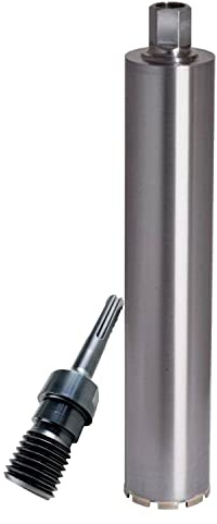 ADT DIAMANTWERKZEUGE | Diamantbohrkrone Premium Line für Beton mit hoher Armierung, Kernbohrer mit 11 mm Dach-Segment & 500mm Nutzlänge | Ø 102mm + SDS Max Adapter