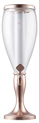 Dispensador de cerveza Dispensador de cerveza de 5L Contenedor de cerveza comercial con dispensador de torre de cerveza de carámbano luminoso extraíble y lavable para bar Dispensador de bebidas de r