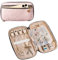 SFYBYHEART Reise-Schmuck-Organizer-Koffer, Schmuck-Reisetaschen für Frauen, kleiner Reise-Schmuckkoffer für verhedderungsfreie Ohrringe, Halsketten, Ringe, Aufbewahrung, Reisezubehör, Reiseutensilien,